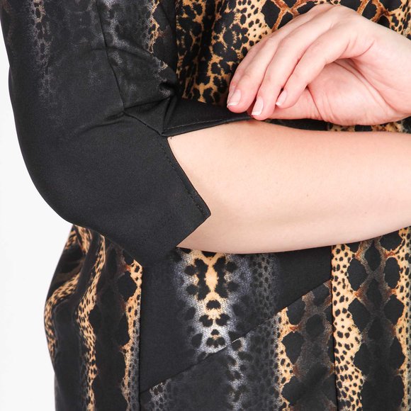 Туника с карманами и ярким принтом шир.  580, рис. 15