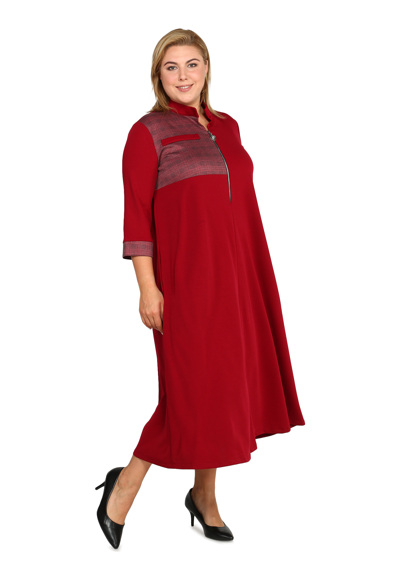 Платье "Женственная грация" Frida, размер 48, цвет красный - фото 8