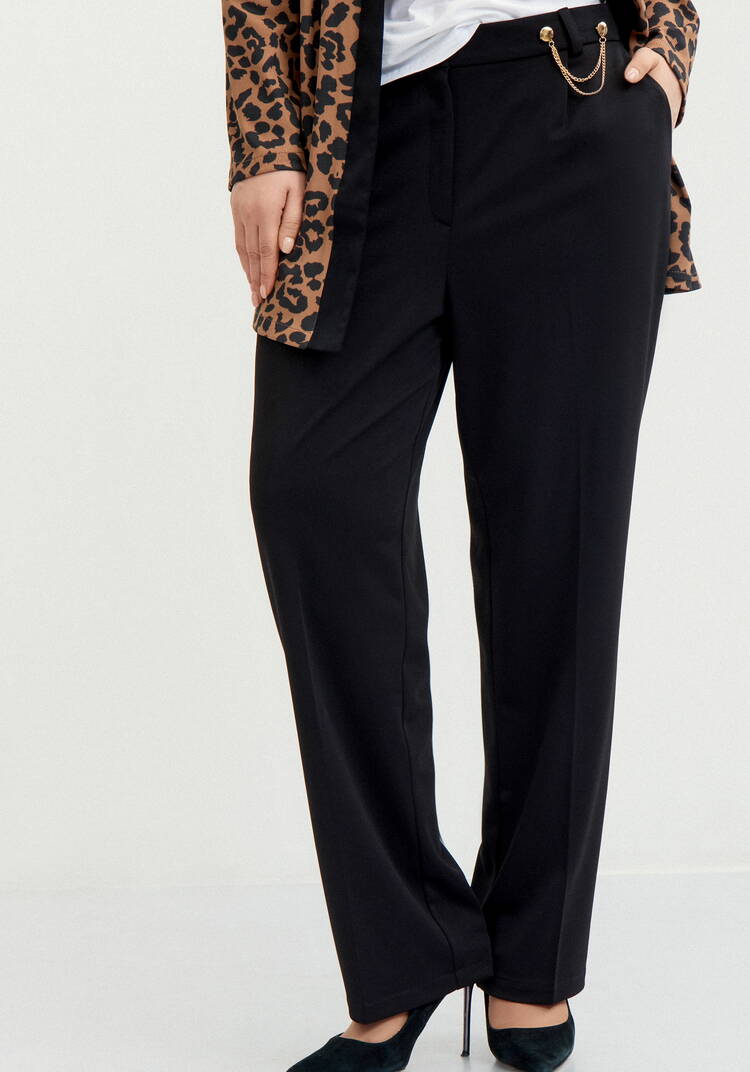 Брюки прямые с дeкором шир.  750, рис. 10