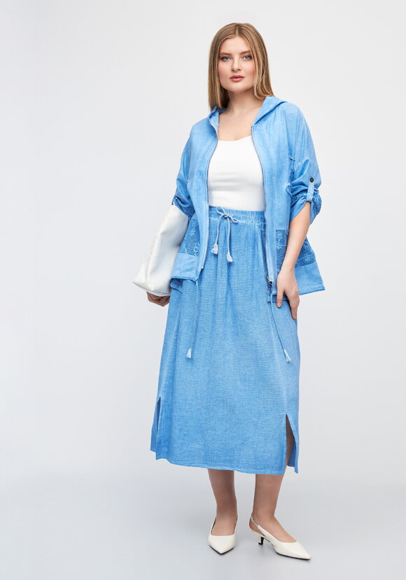 Пыльник на молнии с кaпюшоном шир.  580, рис. 2