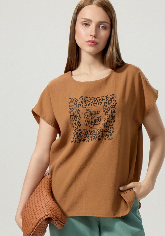 Топ с принтом свободного кроя шир.  580, рис. 31