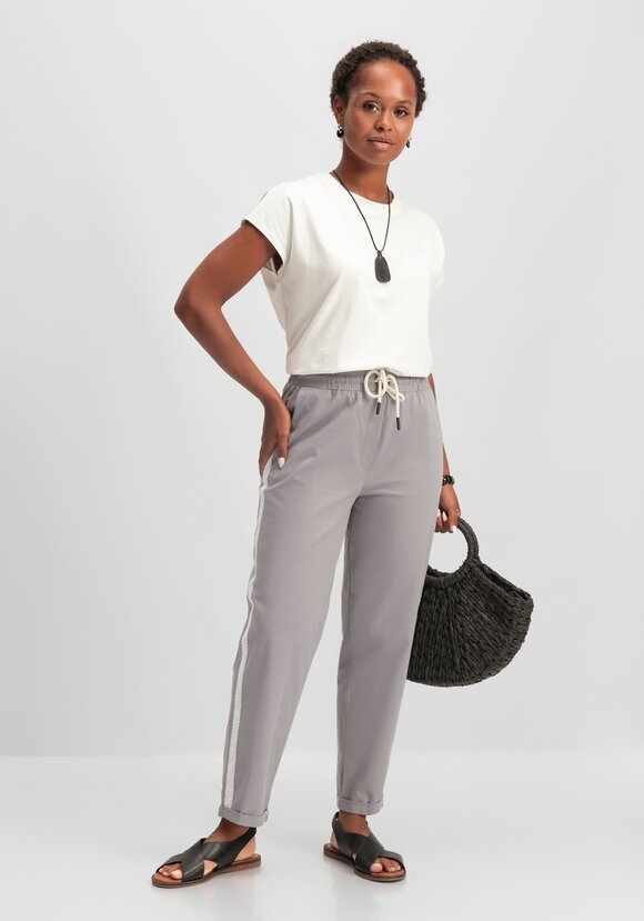 Брюки-бананы с кружевной вставкой шир.  580, рис. 16