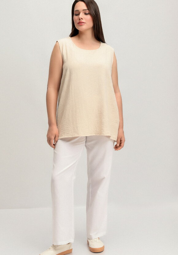 Топ свободного кроя с круглым вырезом шир.  580, рис. 15