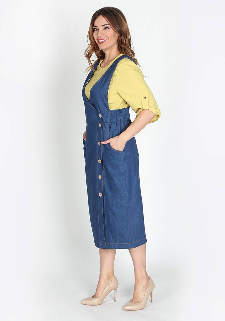 Коллекция джинсовых сарафановСимфония стиля шир.  750, рис. 3