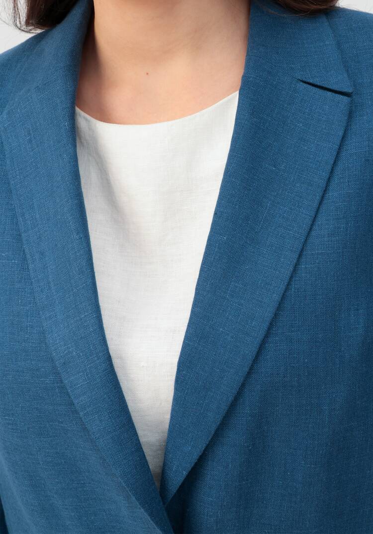 Пиджак из льна Мила шир.  750, рис. 6