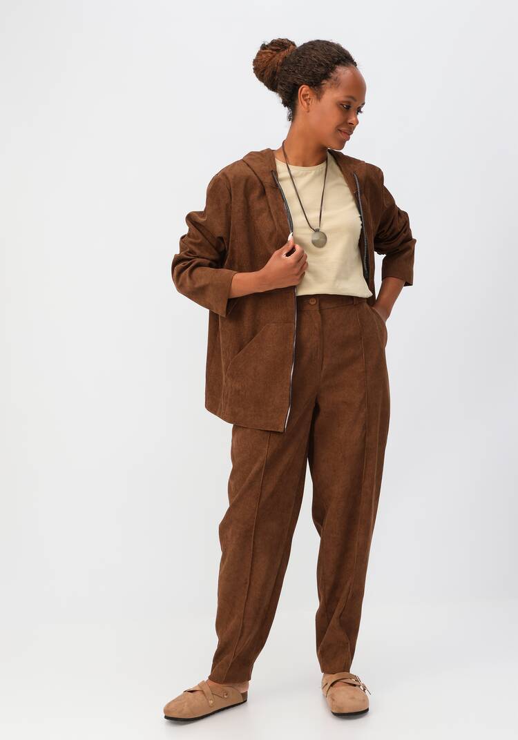 Брюки-бананы вельветовые с карманами шир.  750, рис. 18