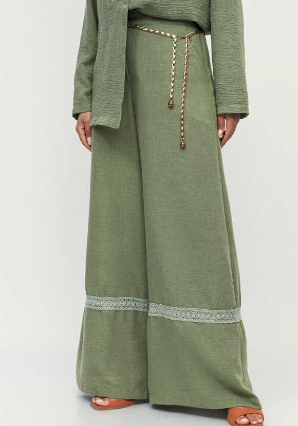 Брюки с вставками кружева Светлана шир.  580, рис. 10