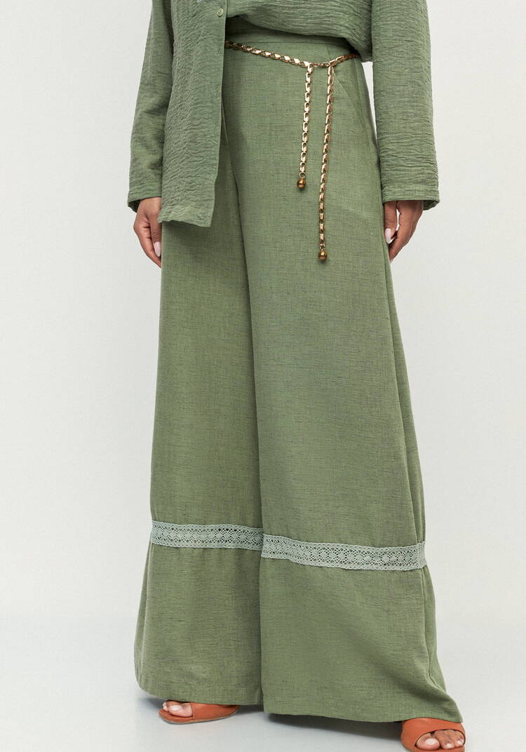 Брюки с вставками кружева Светлана шир.  750, рис. 10