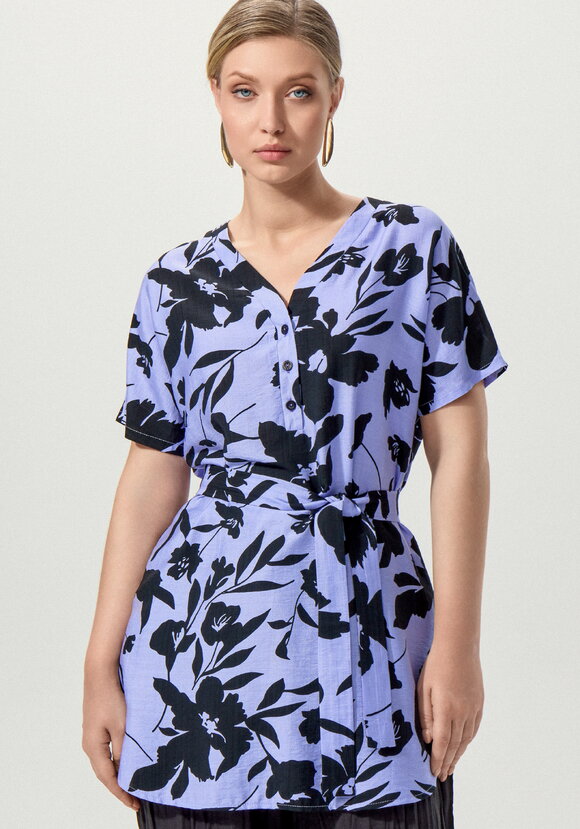 Туника на пуговицах с принтом шир.  580, рис. 21