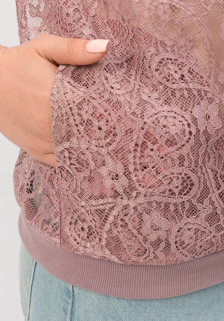 Бомбер кружевной шир.  750, рис. 7