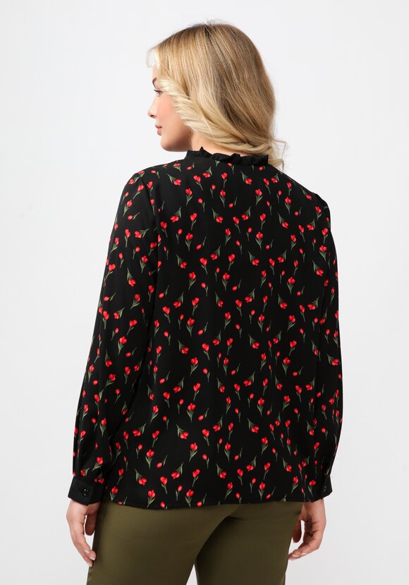 Блуза со съемным воротником на завязке шир.  580, рис. 4