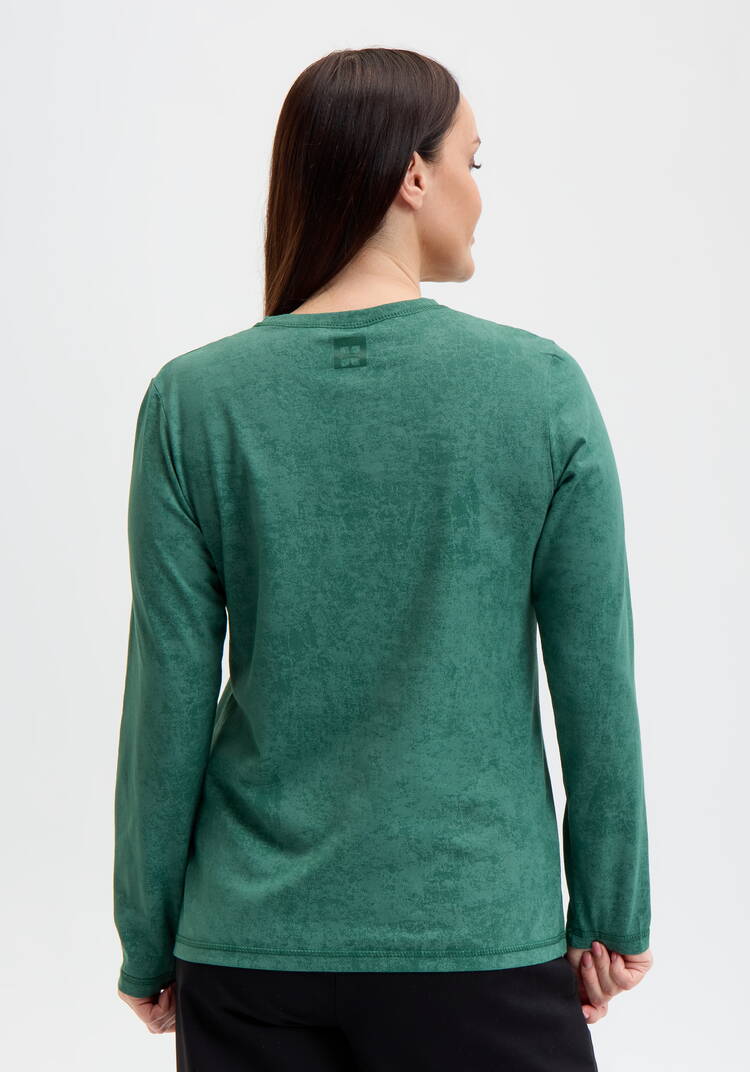 Лонгслив с принтом на горловине спинки шир.  750, рис. 27