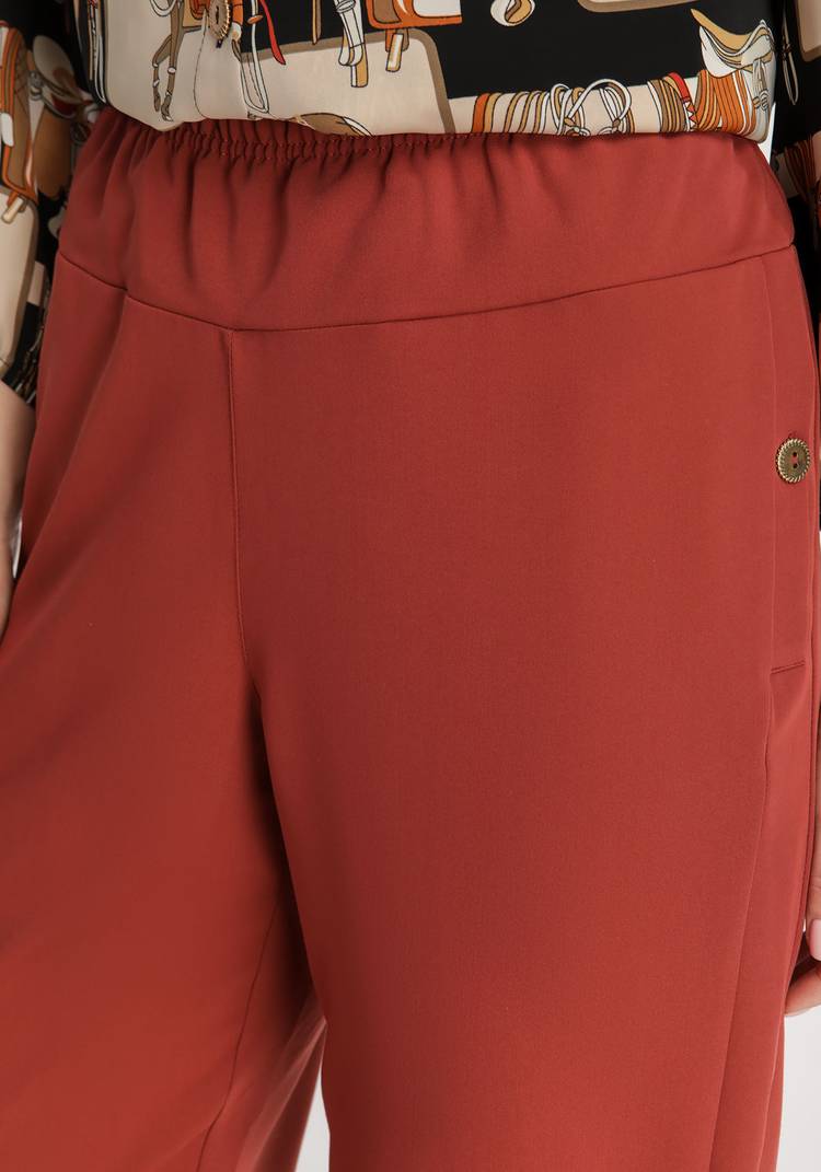 Брюки на резинке высокой посадки шир.  750, рис. 12