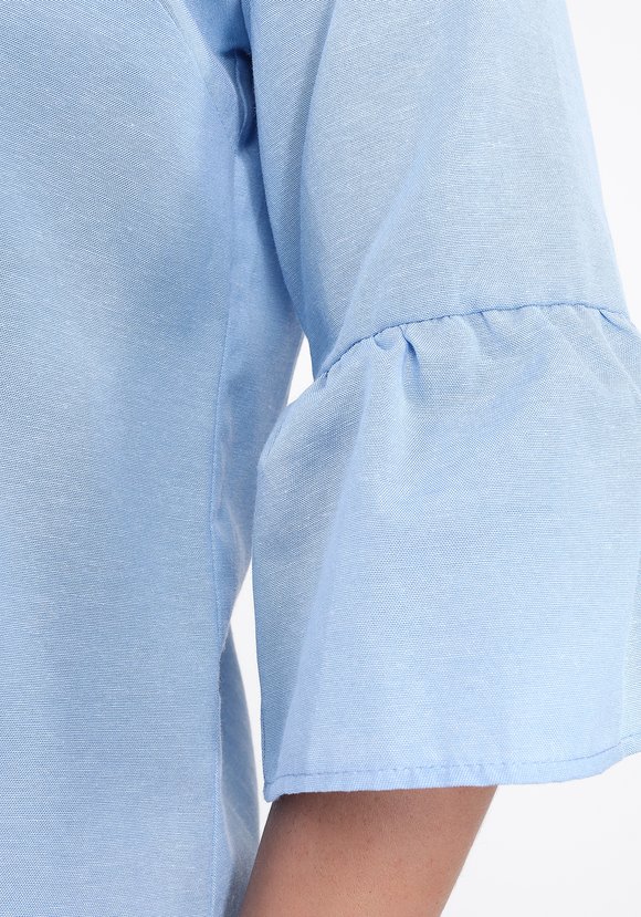 Блуза с расклешенным рукавом А-силуэта шир.  580, рис. 12