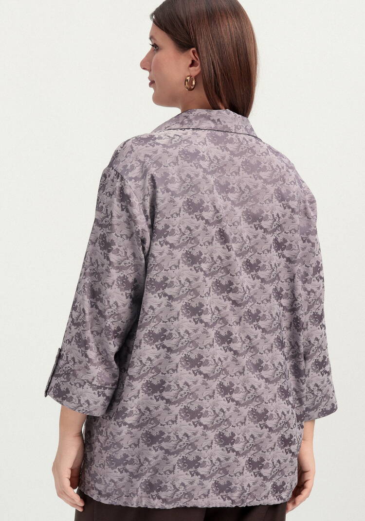 Блуза из шелка с рисунком шир.  750, рис. 18