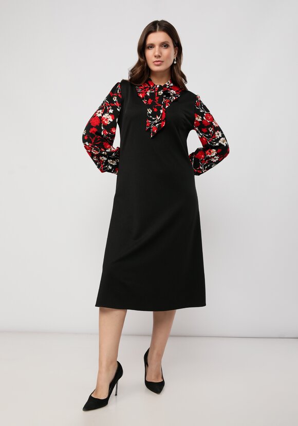 Платье с бантом Барбара шир.  580, рис. 10