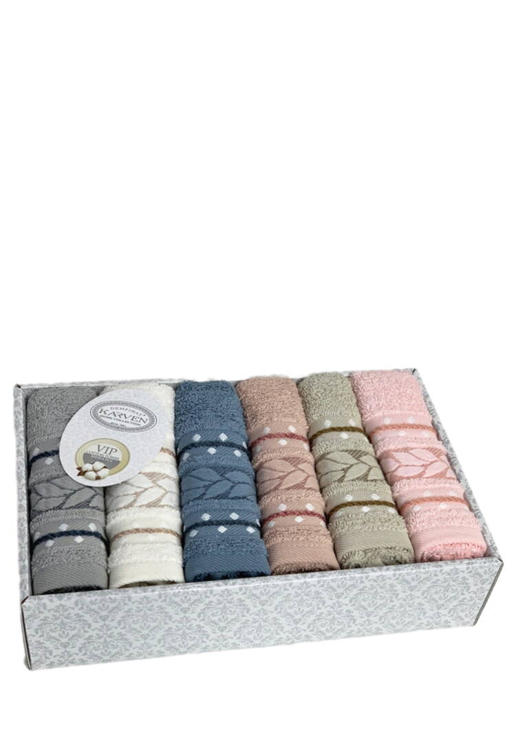 Полотенца махровые в коробке, 6 шт. шир.  750, рис. 3