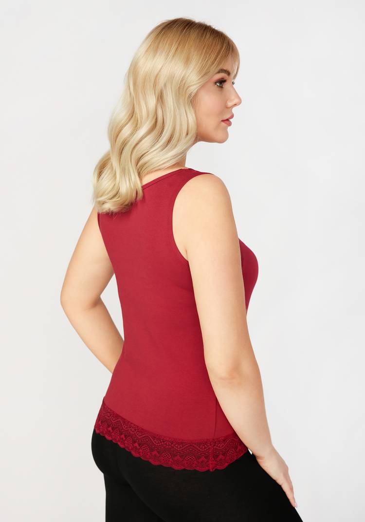 Майка с кружевом по низу Лайма шир.  750, рис. 13