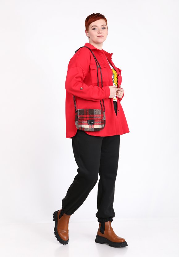 Рубашка удлиненная из футера с начесом шир.  580, рис. 8