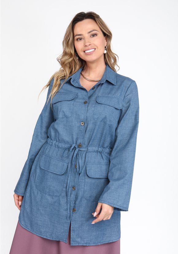 Рубашка удлиненная на кулиске шир.  580, рис. 4