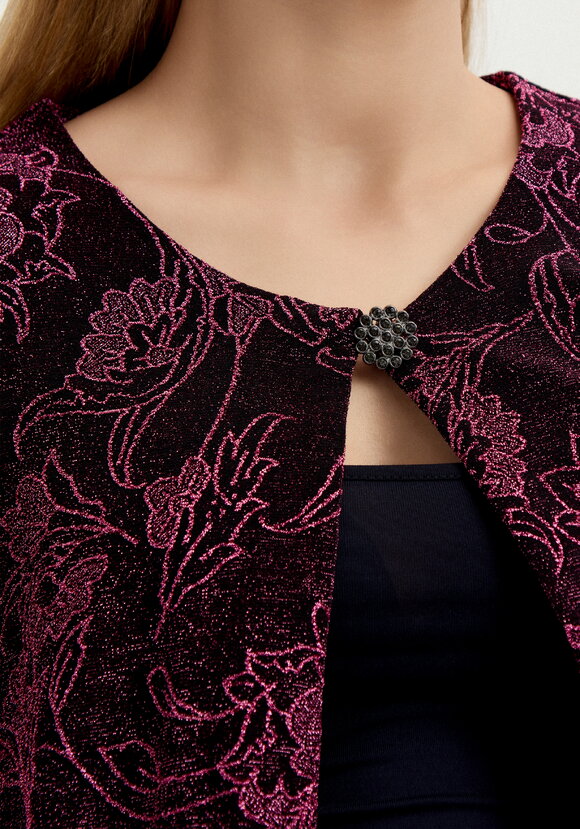 Кардиган с рисунком из люрекса шир.  580, рис. 5