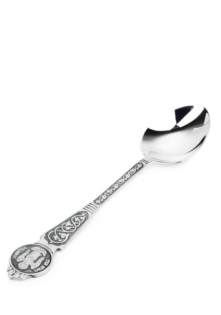 АРХИВ Серебряная ложка Ангел-Хранитель шир.  750, рис. 11