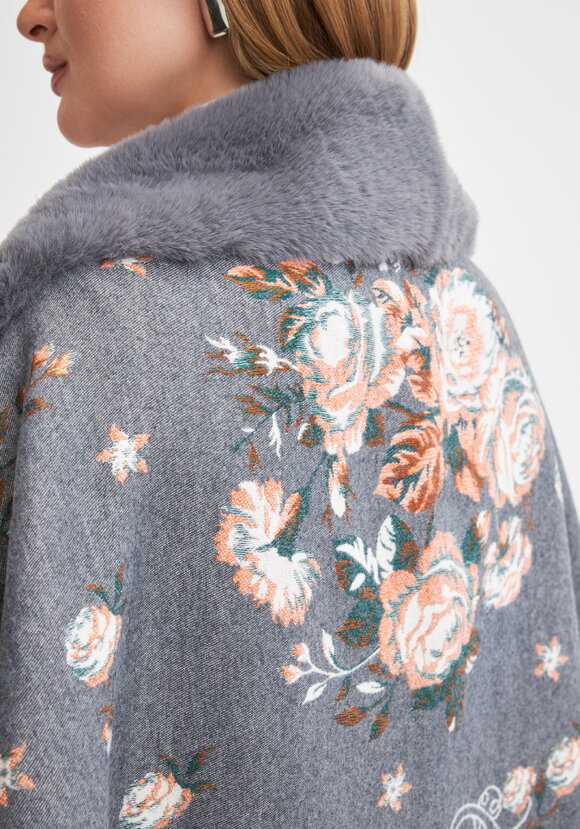 Шаль с отделкой мехом Анжелика шир.  580, рис. 12