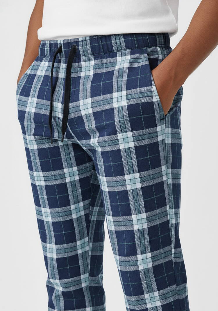 Брюки мужские прямые на резинке со шнурком шир.  750, рис. 5