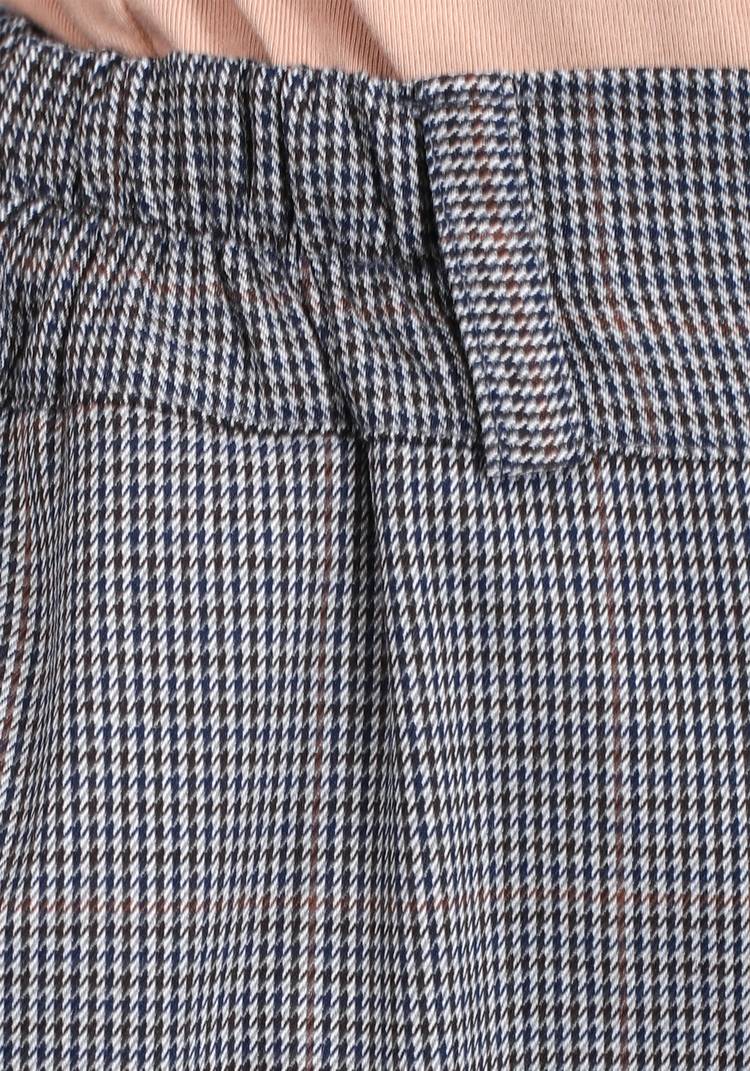 Брюки широкие с принтом пье-де-пуль шир.  750, рис. 8