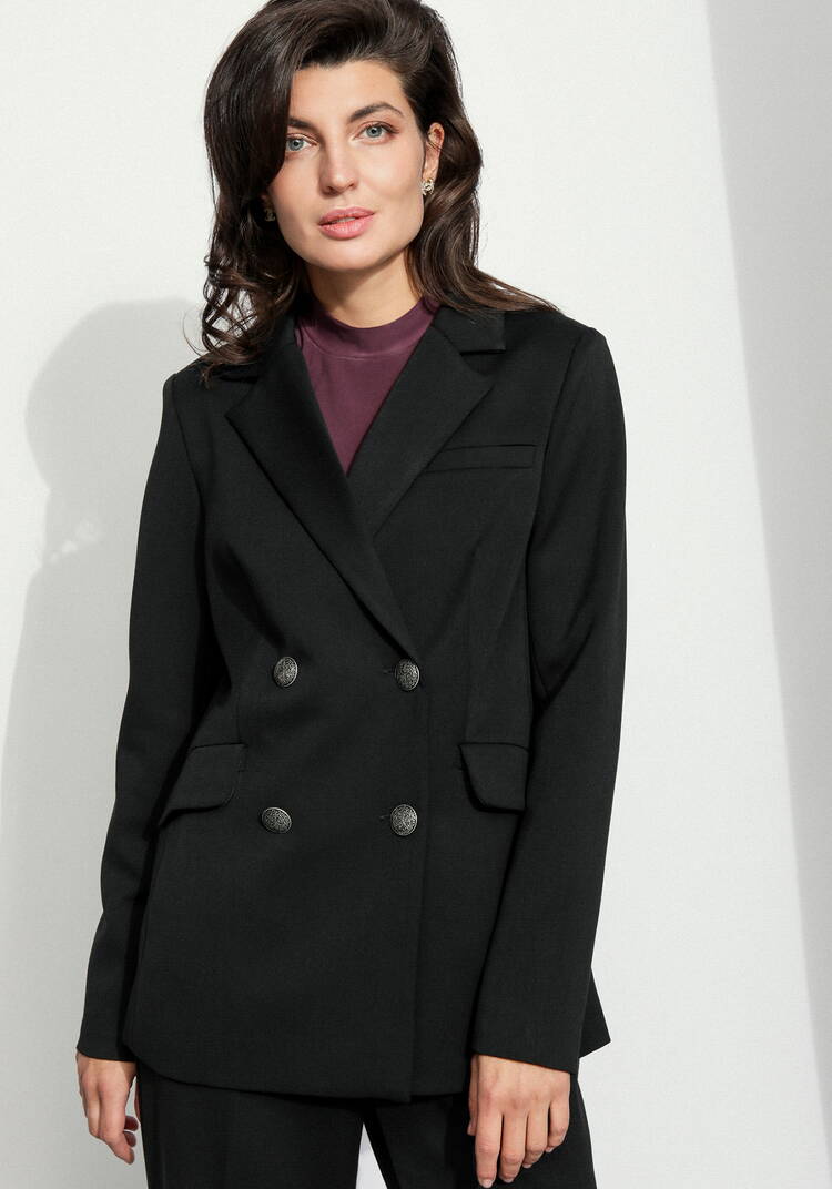 Пиджак на подкладке двубортный шир.  750, рис. 1