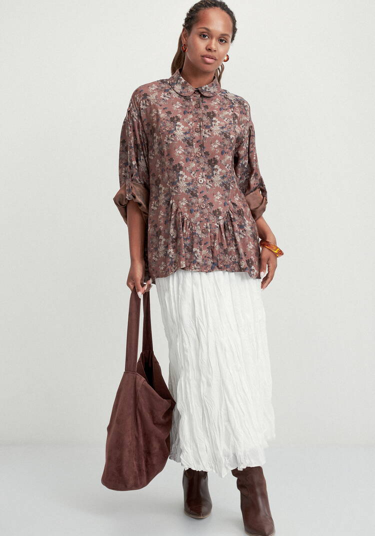 Блуза со сборкой в рельефах шир.  750, рис. 11