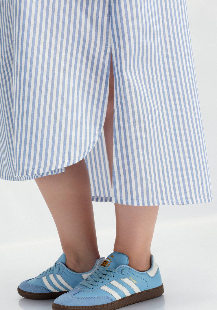 Платье-рубашка в полоску прямого силуэта шир.  750, рис. 22