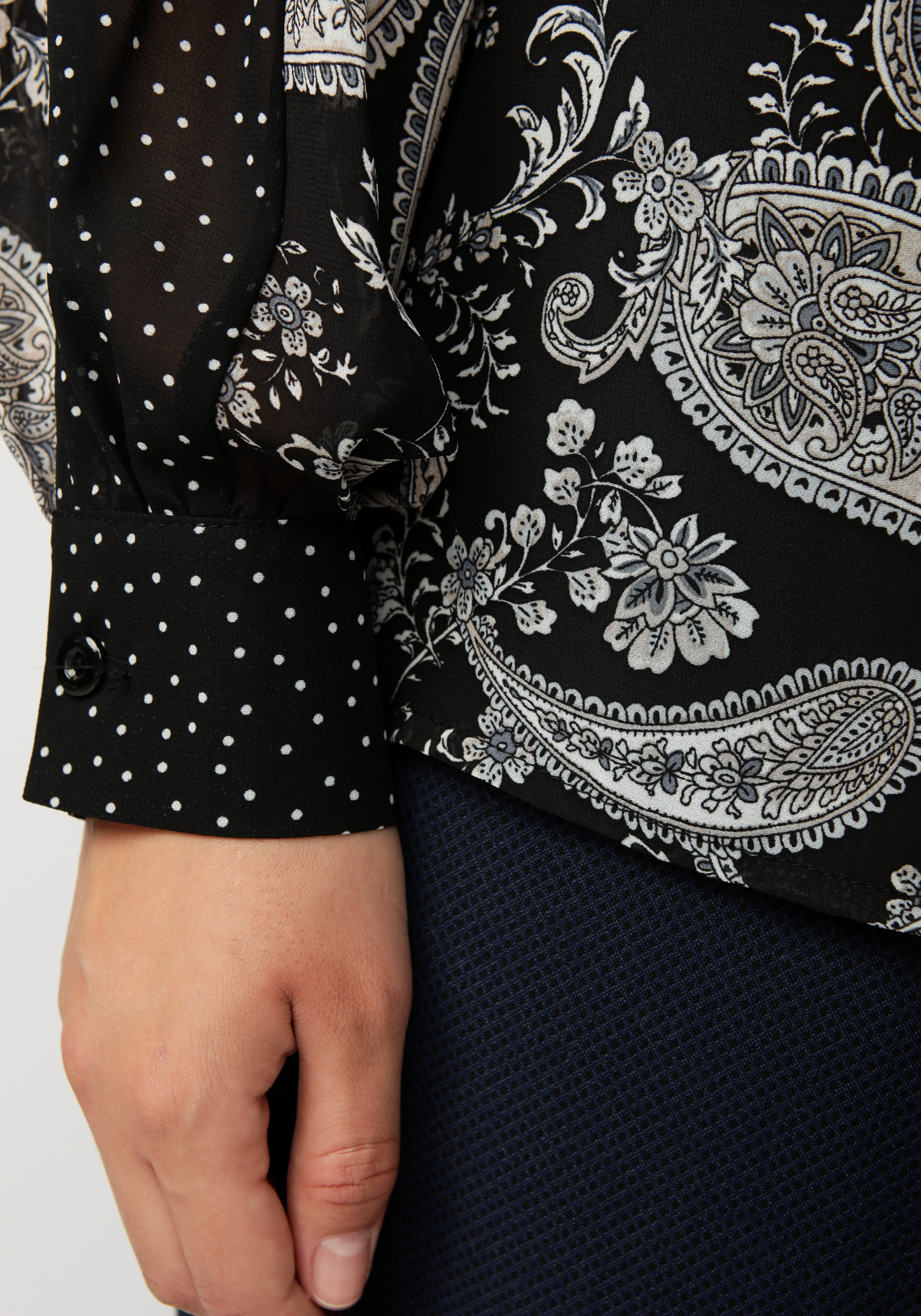 Блуза "Бетани" Bianka Modeno, размер 58, цвет черный - фото 7