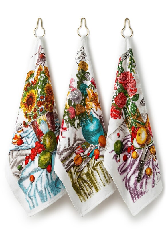 Набор кухонных полотенец Цветы шир.  580, рис. 1