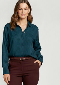 Блуза с жаккардовым узором