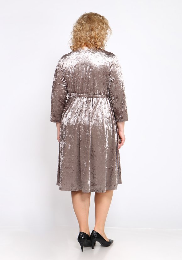 Платье из мраморного велюра шир.  580, рис. 11