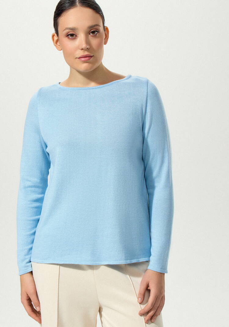 Джемпер свободный с горлом лодочкой шир.  750, рис. 23