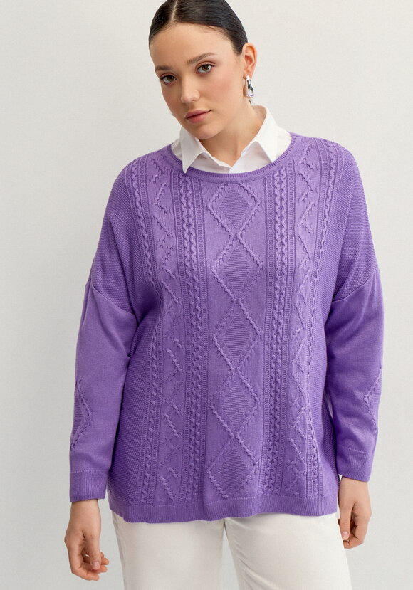 Джемпер женский свободного облегания шир.  580, рис. 17