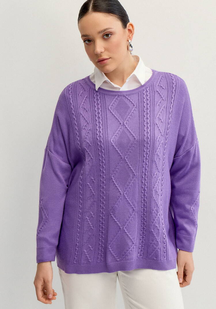 Джемпер женский свободного облегания шир.  750, рис. 17