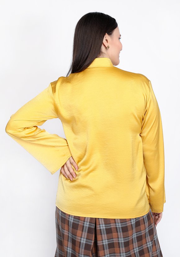 Рубашка с декоративными пуговицами шир.  580, рис. 6