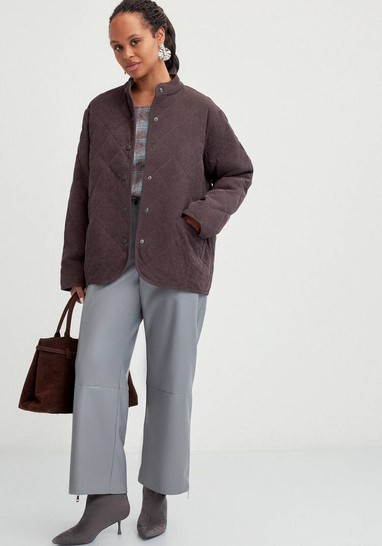 Жакет вельветовый с контрастным подкладом шир.  750, рис. 2