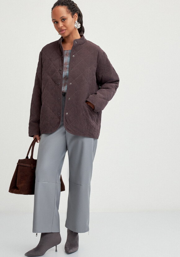 Жакет вельветовый с контрастным подкладом шир.  580, рис. 2