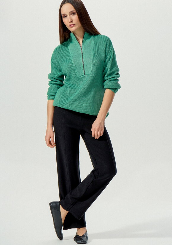 Свитер с высокой горловиной на молнии шир.  580, рис. 2