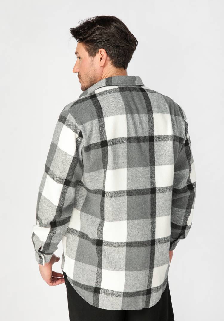 Рубашка мужская в крупную клетку шир.  750, рис. 19