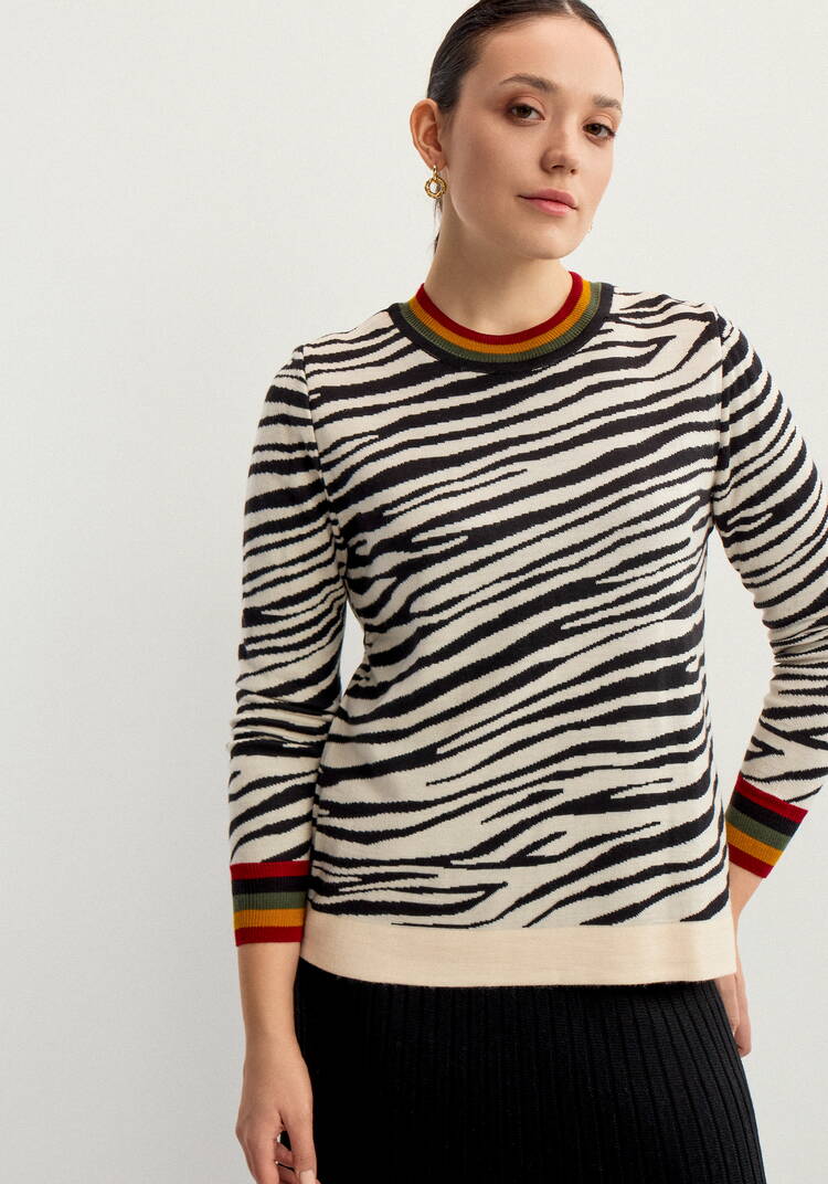 Джемпер с жаккардовым рисунком шир.  750, рис. 19