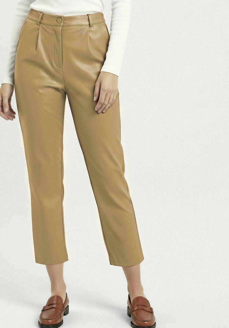 Брюки трикотажные с напылением под кожу шир.  750, рис. 19