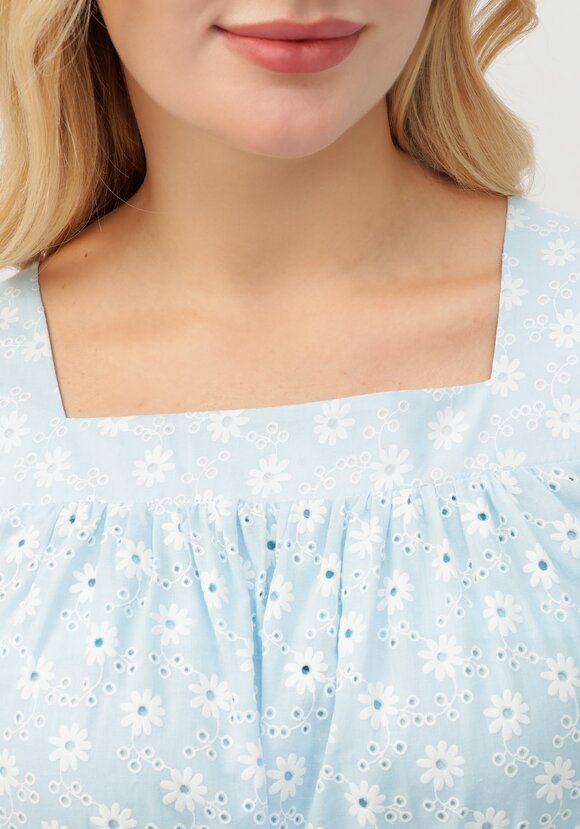 Платье с имитацией вышивки шир.  580, рис. 5