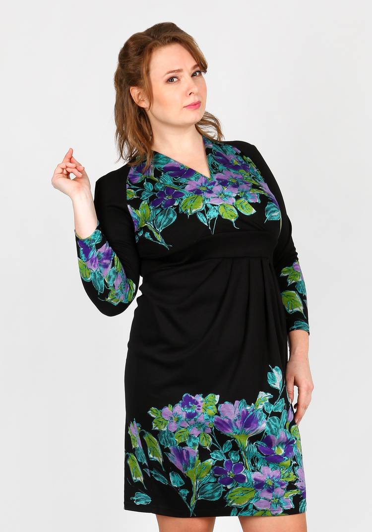 Платье-миди приталенного кроя шир.  750, рис. 3