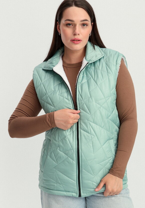 Жилет двусторонний стеганый шир.  580, рис. 25