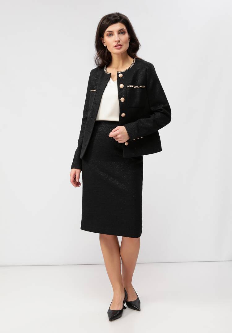 Юбка классика с резинкой на поясе и шлицей шир.  750, рис. 13